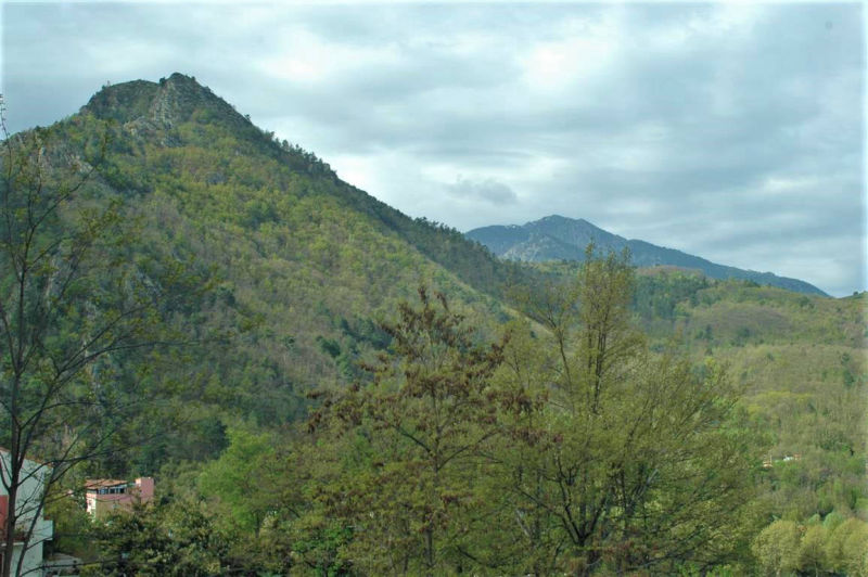 green hills above Vernet-les-Bains