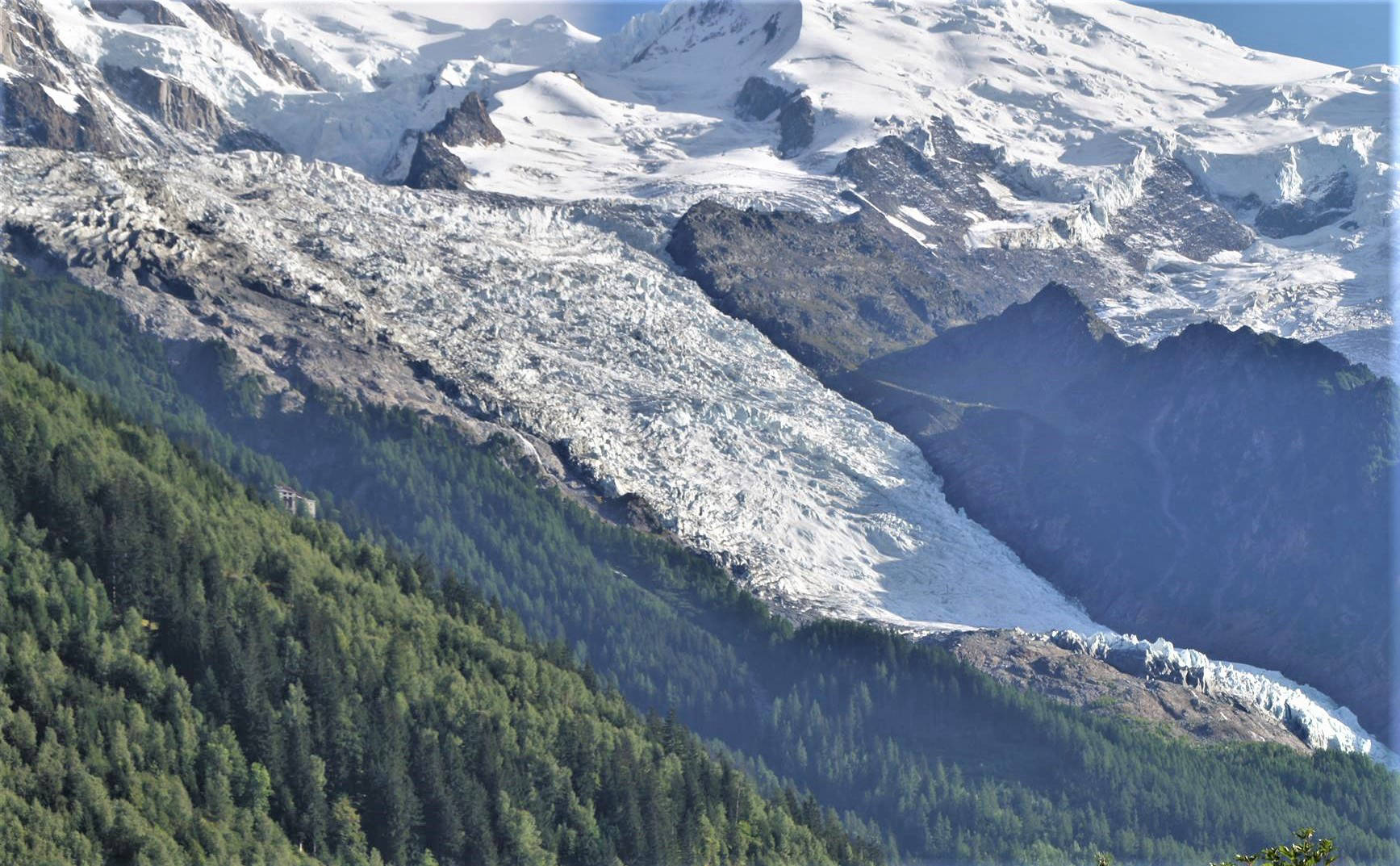 glacier on Mont Blanc