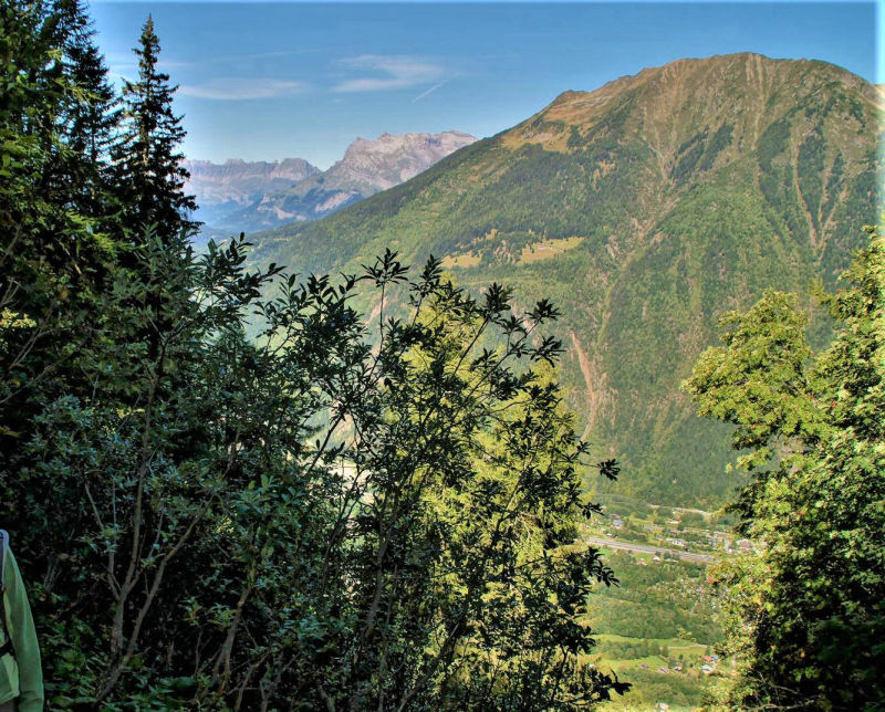 Above Chamonix valley