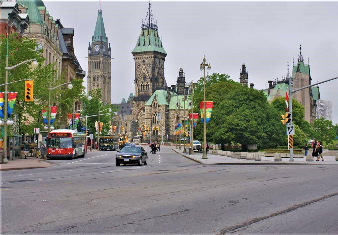 Looking towards parliament hill