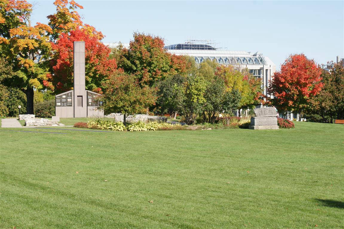 Parkland in central Ottawa